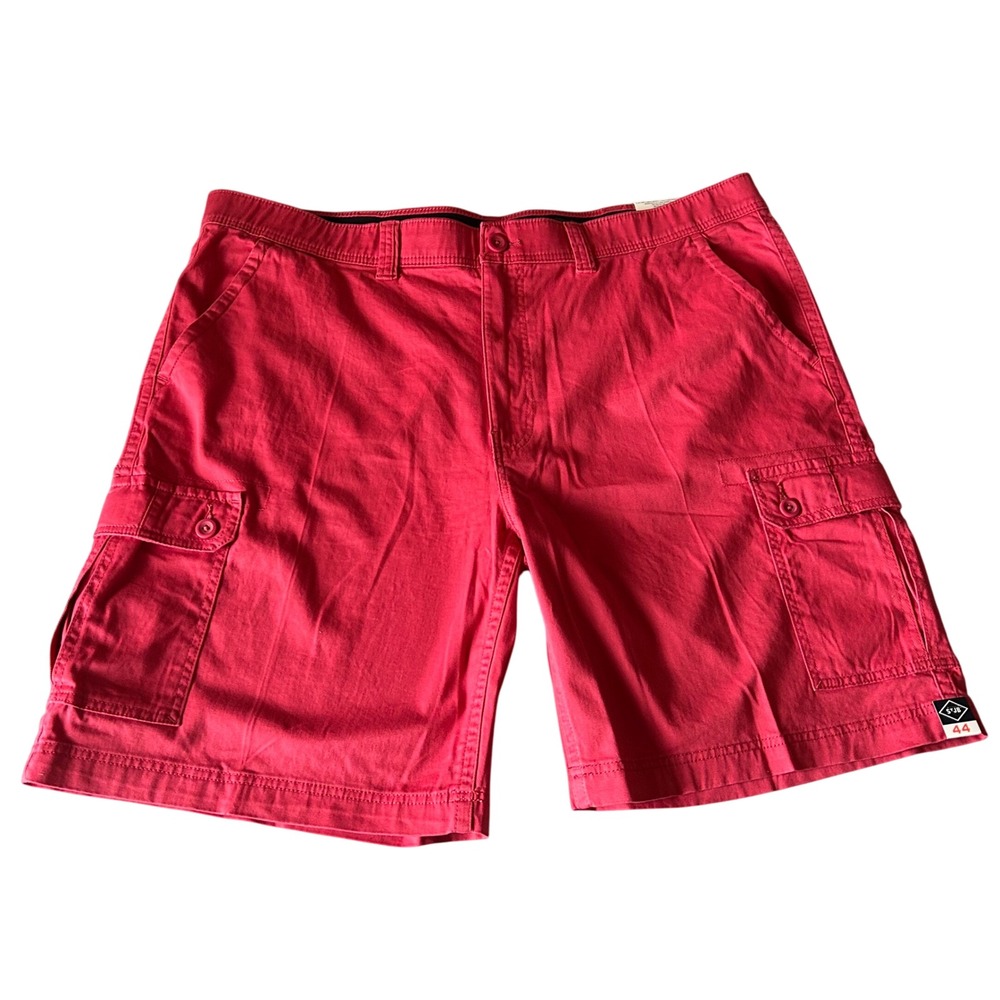 St. John's Bay Menswear Cargo Shorts‎ Power Stretch Comfort Waistband Red